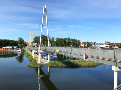 Wiszące molo w Giżycku